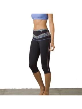 Prana Ara Swim Tight Neoprene Capri Rash-guard Wetsuit Bottoms UPF 50 medium